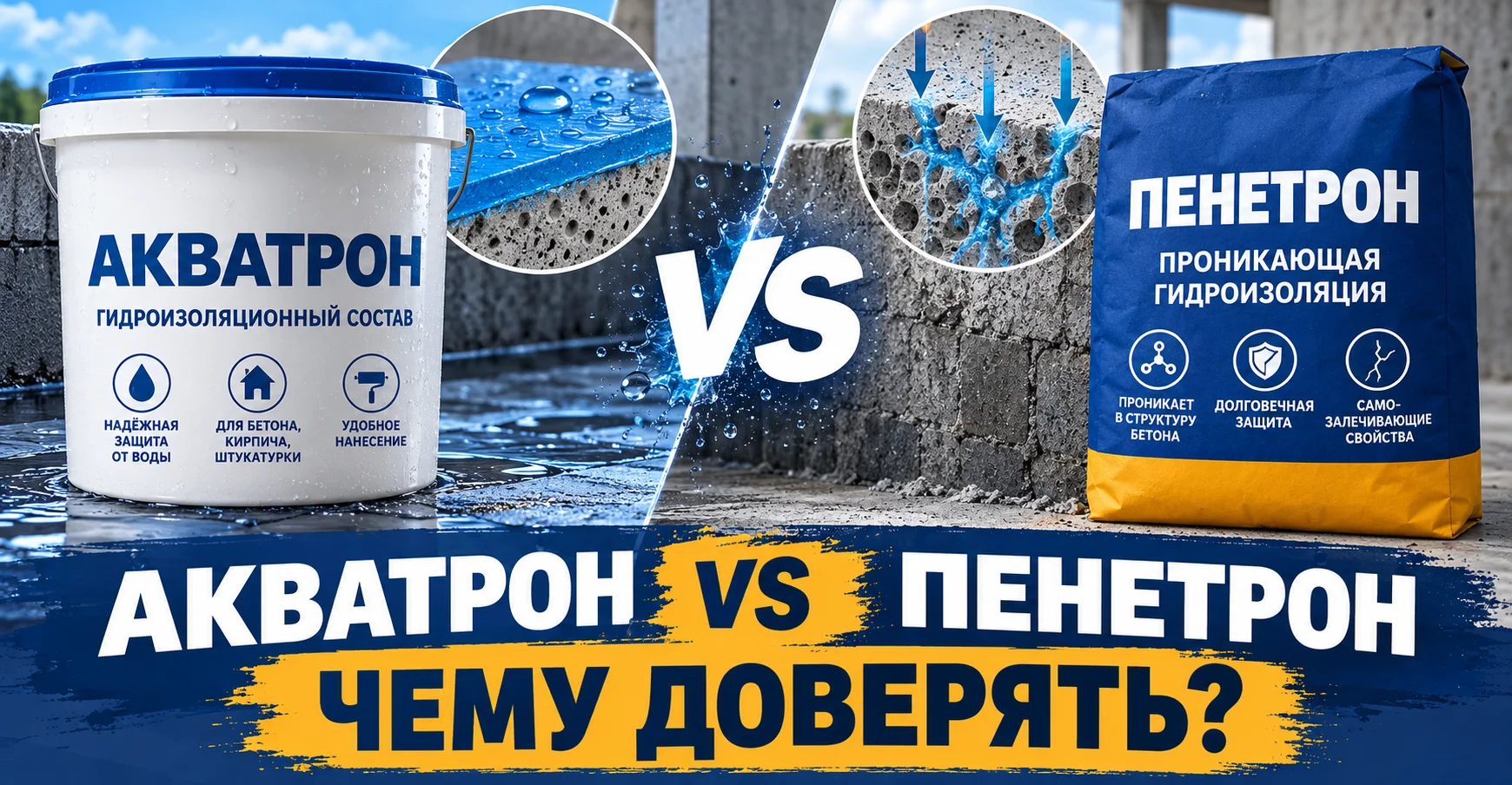 🧱 Акватрон / Пенетрон — чему доверять?