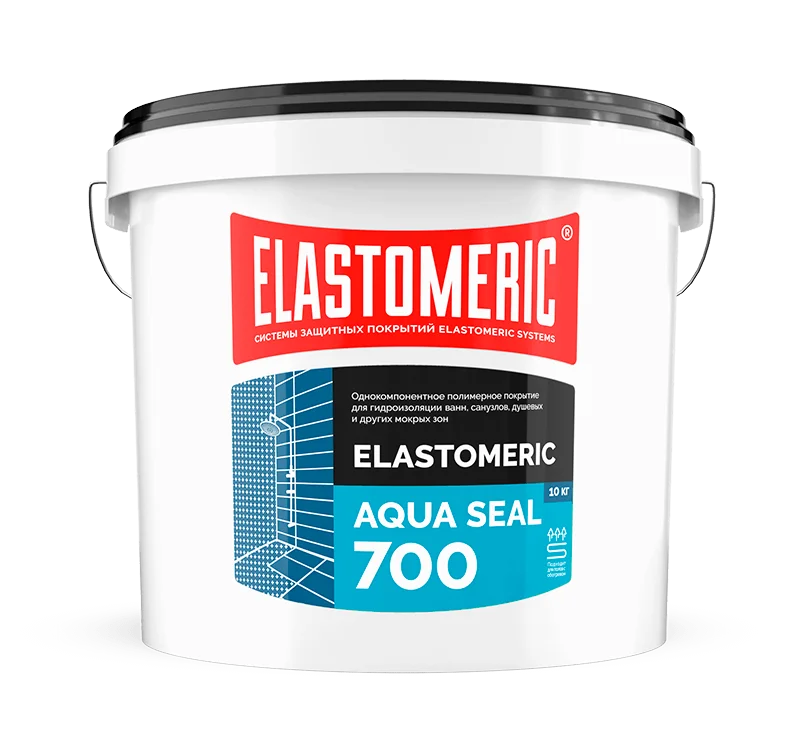 Гидроизоляция для ванной, пола, стен, балконов под плитку ELASTOMERIC Аква 700